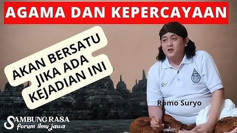 ✨TIDAK LAMA LAGI‼️Agama dan Kepercayaan Indonesia akan bersatu.Romo Suryo