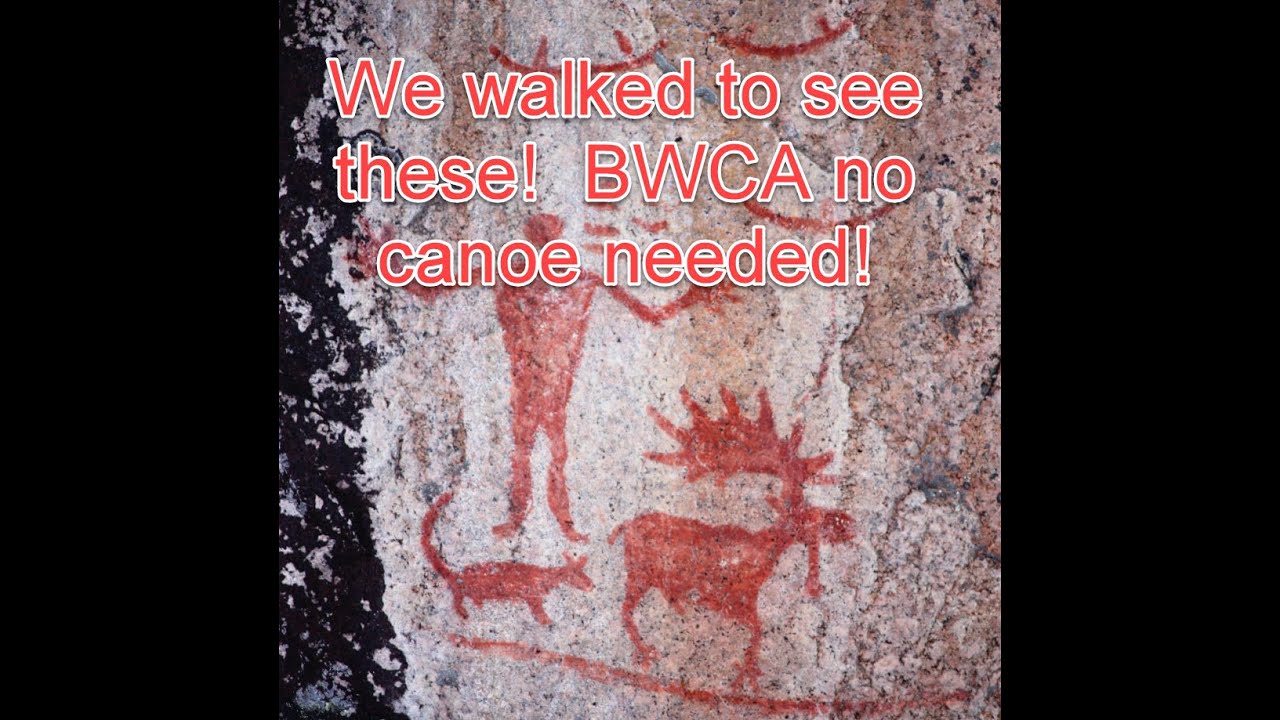 Walked there! Hegman Pictographs BWCA, Ely MN YouTube