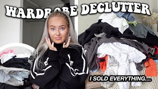 DECLUTTER + SORT MY WARDROBE OUT WITH ME  *bad idea* RESET Part 2