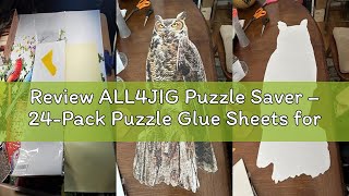 Review ALL4JIG Puzzle Saver – 24-Pack Puzzle Glue Sheets for 1000-3000 Pieces, Self-Adhesive Sticker