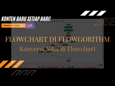 Flowchart Konversi Nilai dengan Flowgorithm @erwinlumbantoruan