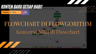 Flowchart Konversi Nilai dengan Flowgorithm @erwinlumbantoruan