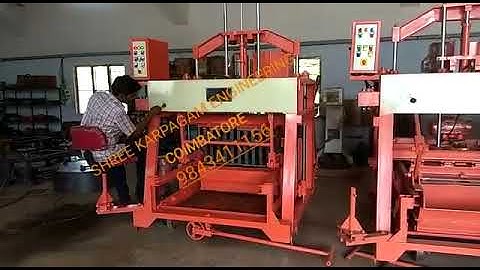 Automatic Single Vibrator Solid and Holllow Block Making Machine
