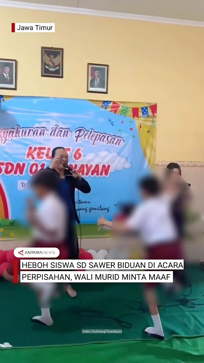 Heboh! Siswa SD sawer biduan di acara perpisahan sekolah, wali murid minta maaf