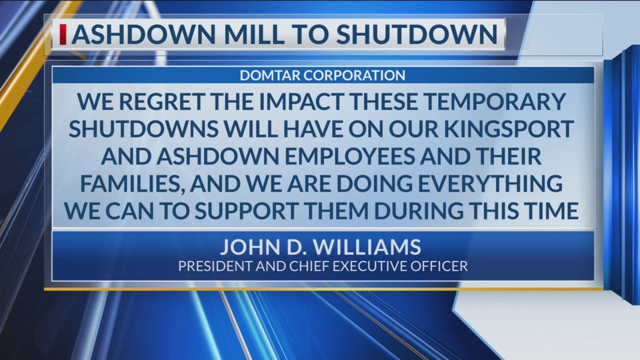 Ashdown Domtar Mill to Shutdown YouTube
