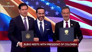 Rubio se reúne con De La Espriella para firmar acuerdos sobre minería y energía nuclear