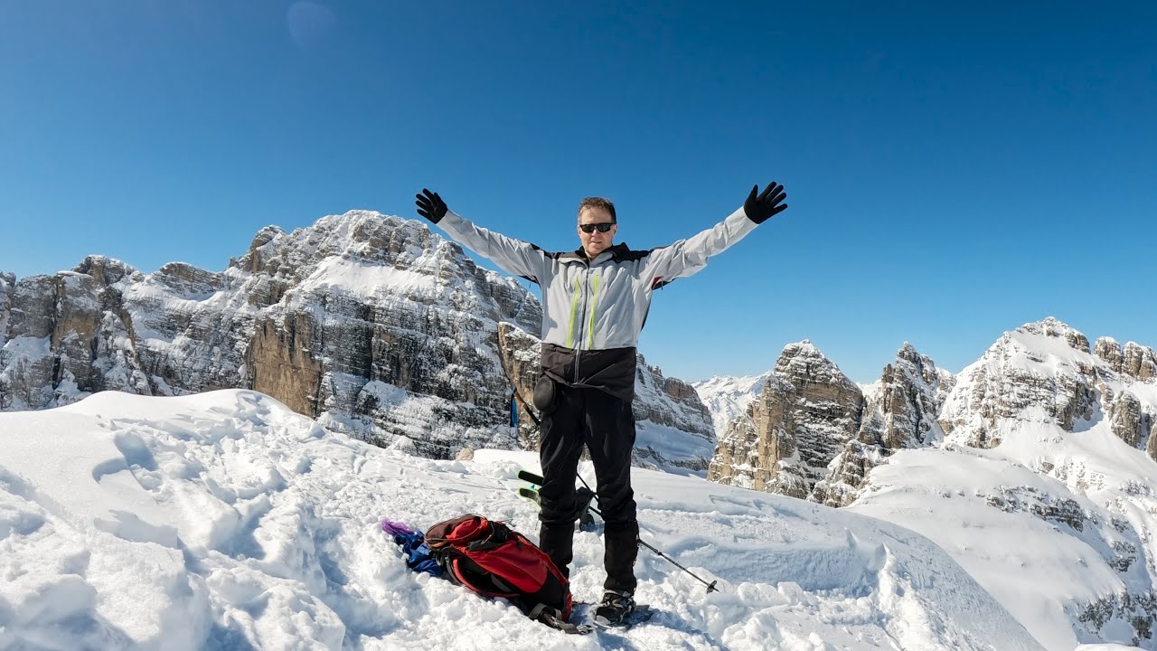 Cima Roma - Winter hike in the Brenta Dolomites