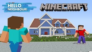 ПРИВЕТ СОСЕД В МАЙНКРАФТ | Илюша и папа DAMON устроили HELLO NEIGHBOR в MINECRAFT Жестянка