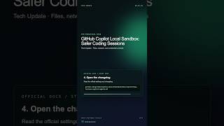 GitHub Copilot Local Sandbox: Safer Coding Sessions #Shorts
