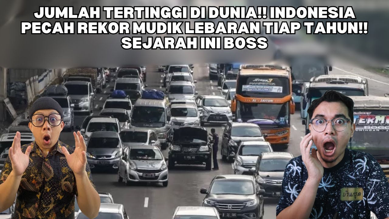 JUMLAH TERTINGGI DI DUNIA!! INDONESIA PECAH REKOR MUDIK LEBARAN TIAP TAHUN!! SEJARAH INI BOSS