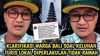 Pria ini jawab isu soal Bali tidak ramah terhadap wisatawan Lokal, turis asing lebih dihargai?!