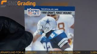 SNC Grading: 1990 Pro Set Emmitt Smith #685 Card Review(1625602131333)