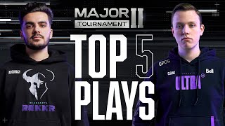 Accuracy Wins CRAZIEST Round 11 Clutch EVER as CleanX SHREDS FaZe! | Top 5 Plays — Stage II Major