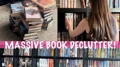 MASSIVE Book Declutter and Organize with Me!