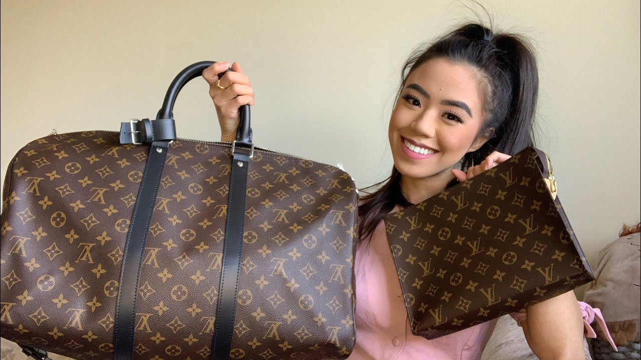 Louis Vuitton Keepall 45 Vs 50 Size Comparison Ft. Monogram Macassar Canvas  + Limited Edition Prism 