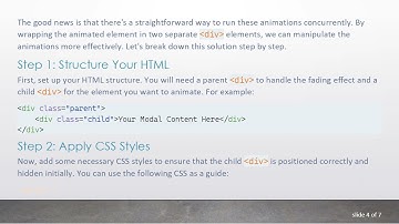 How to Make jQuery Animation Functions Run in Parallel