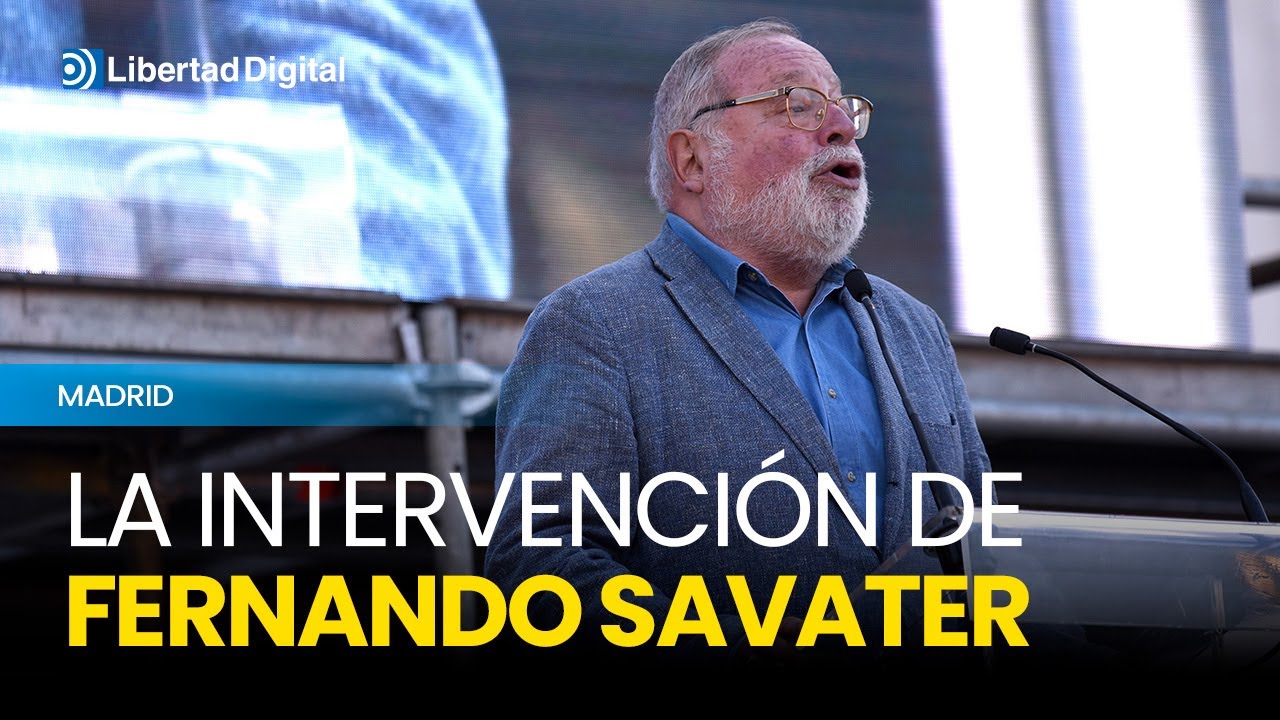 La referencia de Fernando Savater a 'El País' en su discurso de Cibeles ...