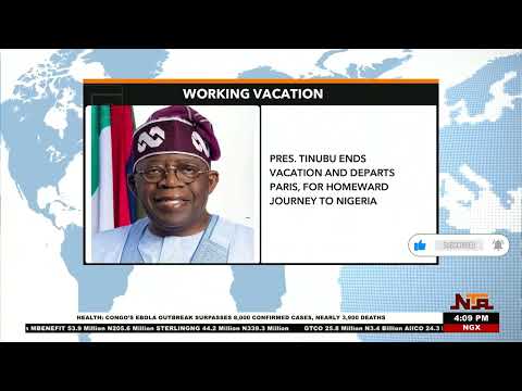 Tinubu Returns to Nigeria, Heads First to Lagos