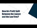 18. How Are Profit Split Between The Lawyer and The Law Firm?