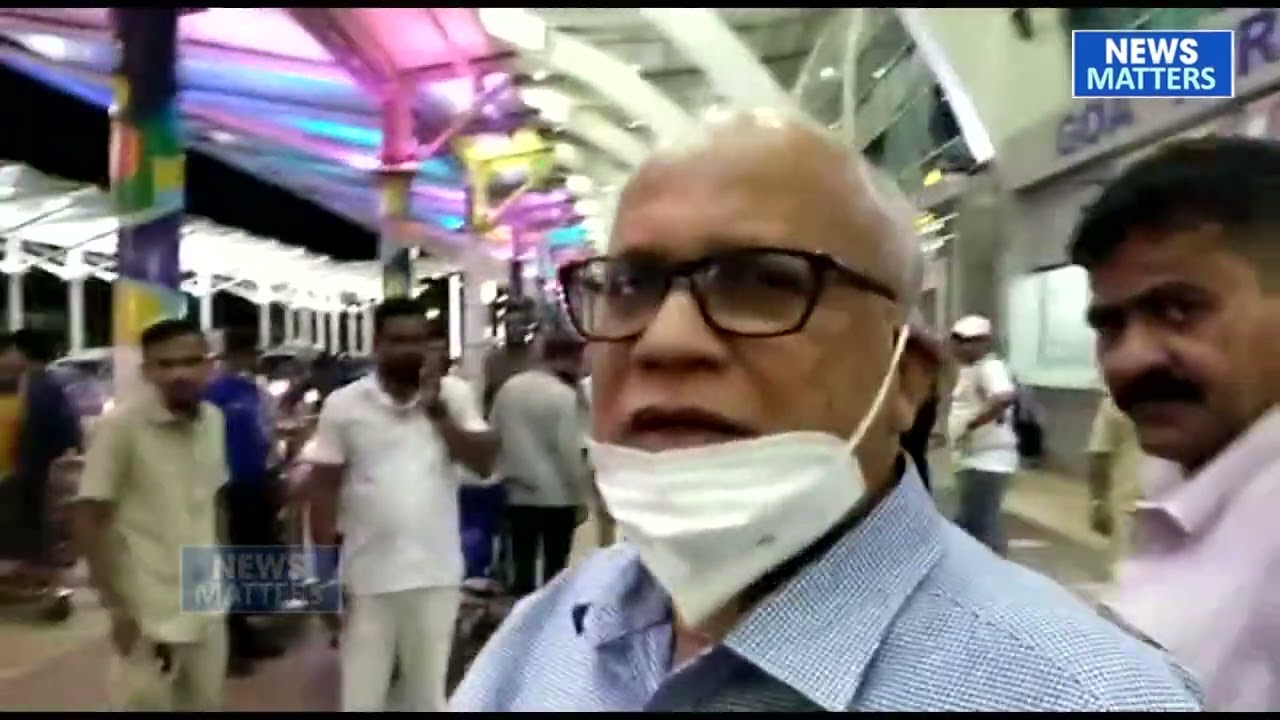 Margao MLA Digambar Kamat arrves at Dabolim Airport after trip to Delhi