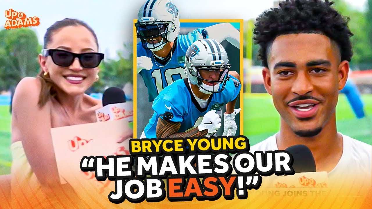 QB Bryce Young on Panthers TOP Wide Receiver, Xavier Legette, & Tetairoa McMillan Making It Easy!