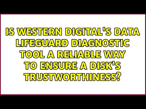 Is Western Digital S Data Lifeguard Diagnostic Tool A Reliable Way To Ensure A Disk S Youtube