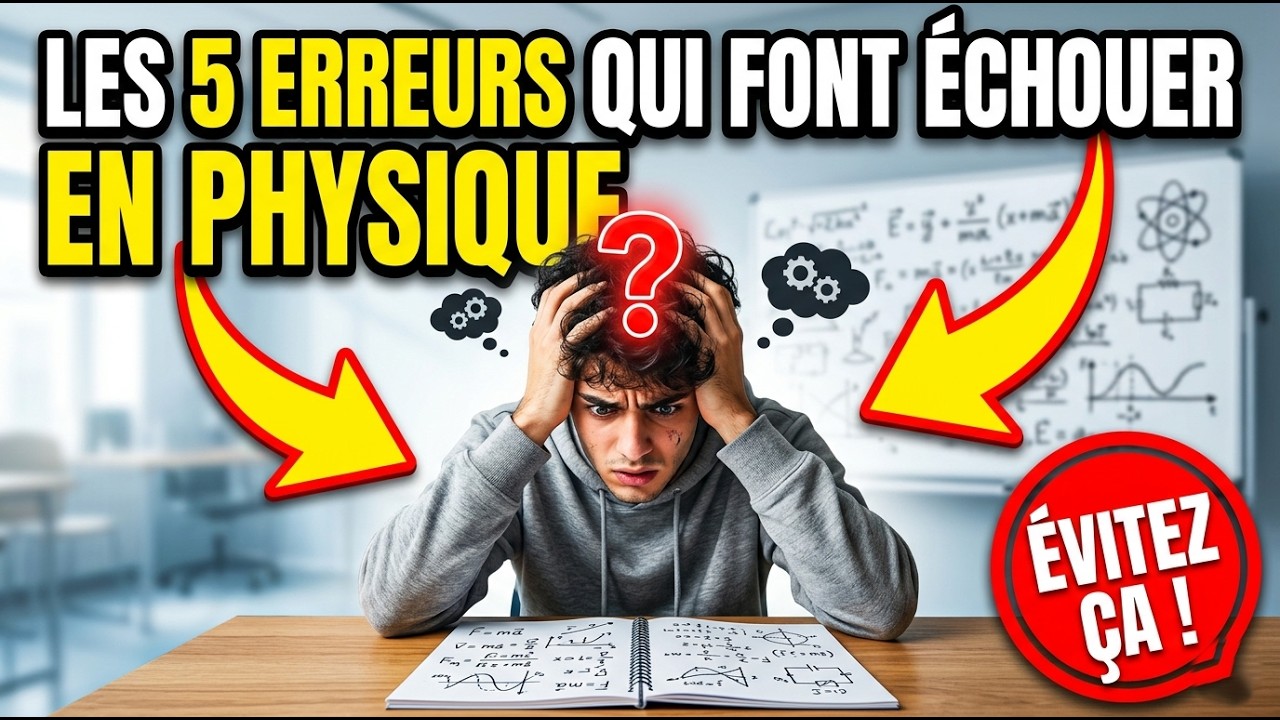 Les 5 erreurs qui font échouer les élèves en physique
