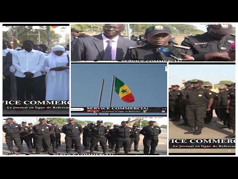 Levée des couleurs avec les élèves maîtres du CRFPE de Thiès