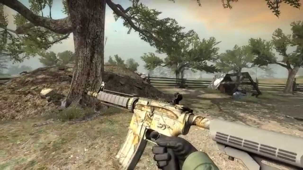 M4A4 Modern Hunter - Factory New - CS:GO Skin Showcase - YouTube