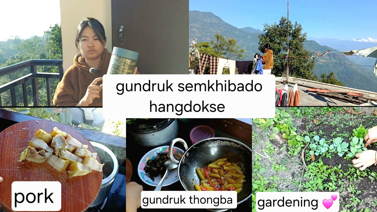 Gundruk kamai thongge. Thabk su khuyam ama. 😌🤧 Sikkim gi sanga duskus ka thongbasu yengminac. 