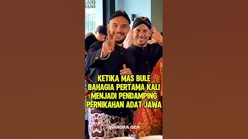 Ketika mas bule bahagia pertama kali menjadi pendamping pernikahan adat Jawa #shorts