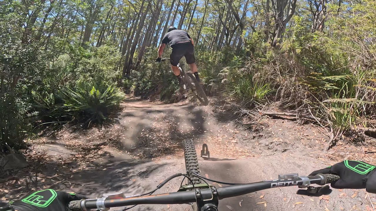 Chasing Mark down Return to Sender. Derby, Tasmania 