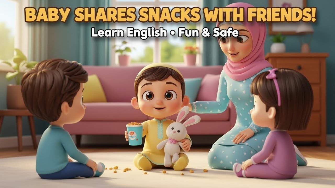 Little Sharer's Snack Time: Baby Learns to Share with Friends! 🍓 | Kindness & Care