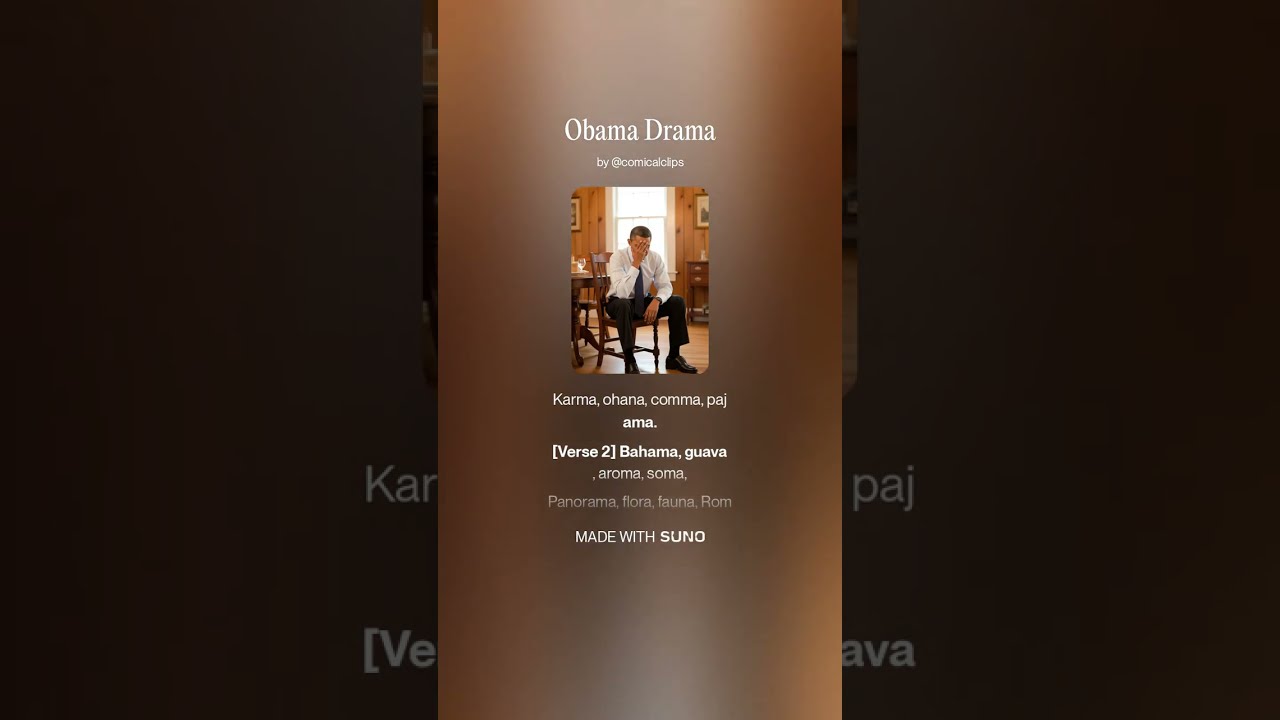 Obama Drama — Sounds, Songs & Frequencies | Official Audio / Suno Exclusive 