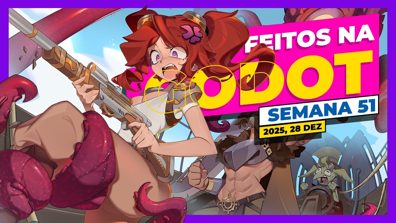 6 JOGOS INCRÍVEIS Feitos na GODOT PARA TE INSPIRAR - ANO 03 | Semana 01