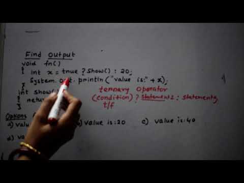 Java Program Output of ternary operator