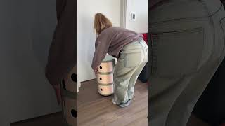 Unboxing my new two-toned Kartell Componibili Storage Unit #kartell #storageunit #designwithinreach