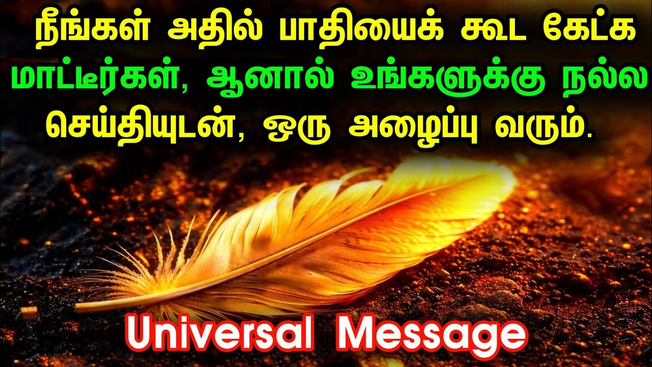 பிரபஞ்சம் உங்களைத் தேடி வந்தது | உங்கள் ஒளிவட்டம் மாறிவிட்டது | Divine Message in Tamil