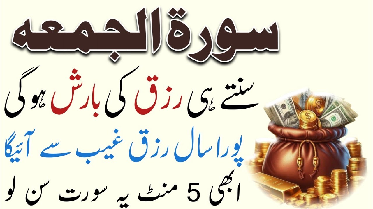 Surah Al-Jummah Full | Jumma Ka Wazifa | Beautiful Tilawat with Arabic Text | Surah Jumma Ki Fazilat