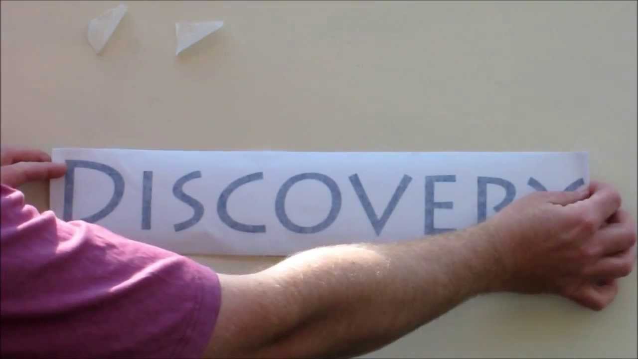 Vinyl Graphics Application Top Hinge Method. YouTube