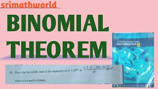 |Binomial theorem| inter new syllabus 2025| cbse class11| 4 marks problems|