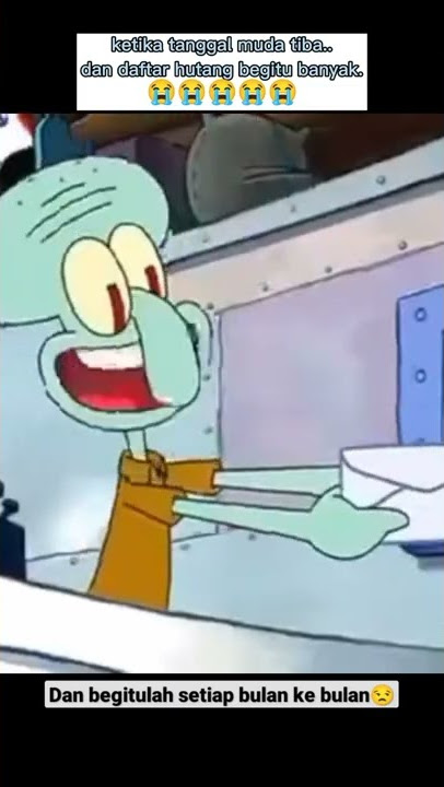 hari gajian yang menyesakan #shorts #squidward #spongebob