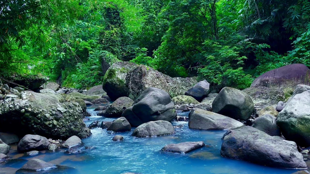 Tranquil Blue River for Restful Mood and Focused Mind | sleep - relax - enjoy life - ASMR