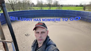 CAN'T SPREAD SLURRY IN FLOODWATER