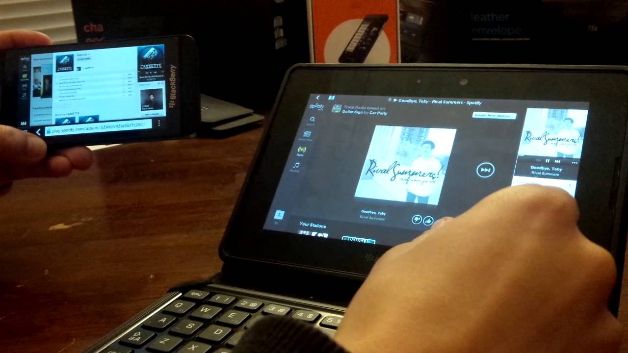 Spotify para blackberry playbook