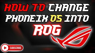 How To Change Phoenix Os Into Phoenix Os  Rog V3.