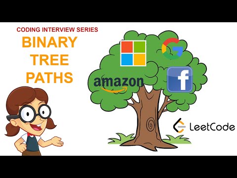 Amazon Facebook interview question | Binary Tree Paths | Leetcode easy level