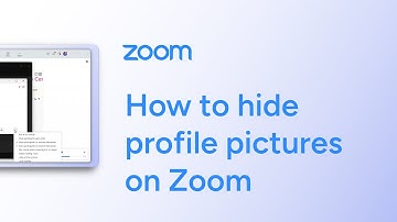 How to hide profile pictures on Zoom