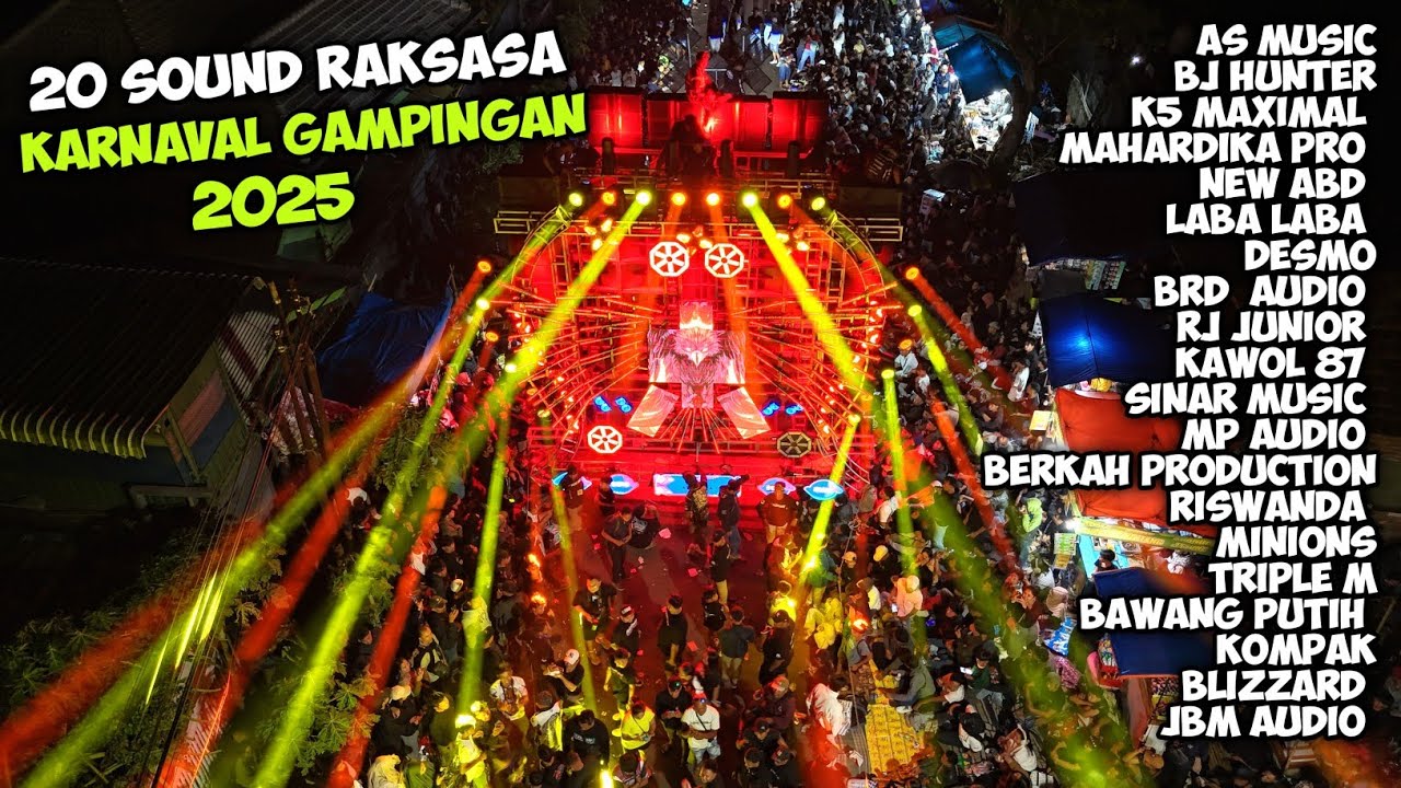 20 Sound Raksasa Terbaik ALL IN GAMPINGAN Rekor Karnaval Terbesar 2025 