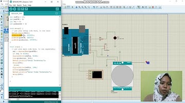 Simulasi Rangkaian Sensor PIR(LED, Sounder dan Virtual Terminal)